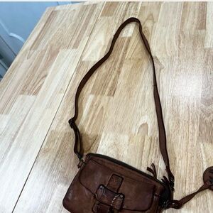 Brown Leather Crossbody Bag